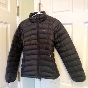 Girls XL 14 black Patagonia puffy jacket
